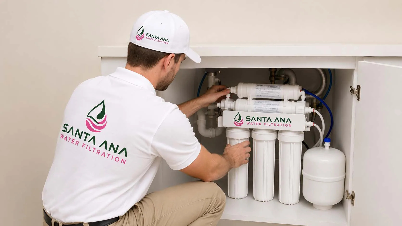 Is Reverse Osmosis Worth It in Santa Ana? Is reverse osmosis worth it in Santa Ana — reverse osmosis system under a Santa Ana kitchen sink