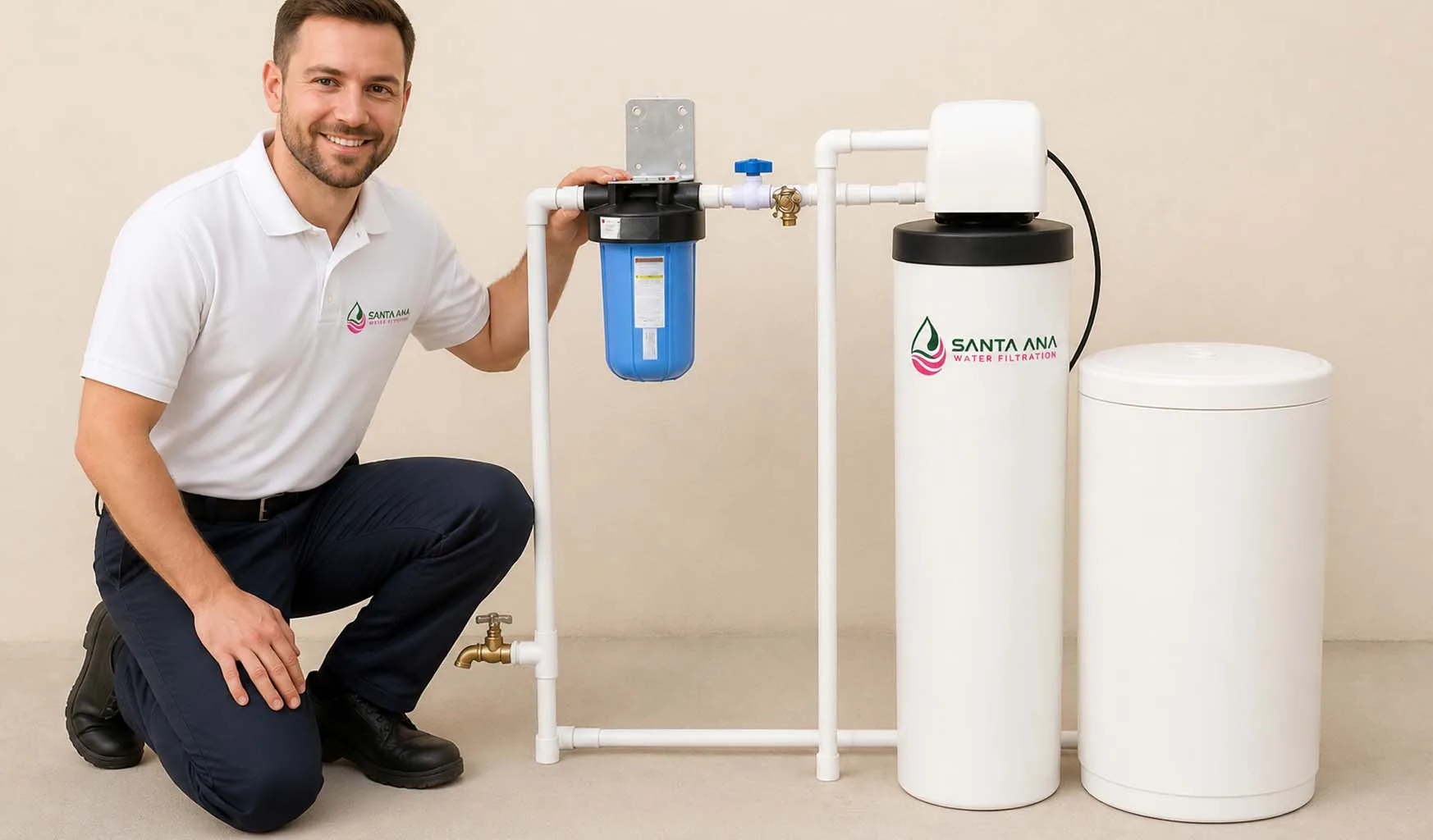 Why does my Santa Ana tap water smell like chlorine — whole-house water filtration system in a Santa Ana home